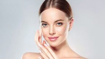 Girl with perfect skin